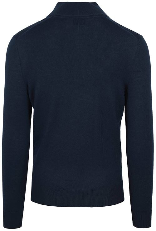 Suitable Merino Half Zip Sweater Navy Product / Achterkant