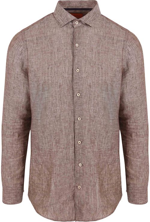 Suitable Overhemd Linnen Taupe Product