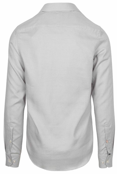Suitable Shirt Extra Long Sleeves Print Taupe