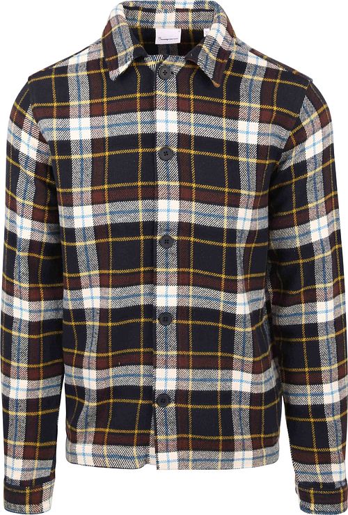 KnowledgeCotton Apparel Overshirt Dark Blue Checkered Product
