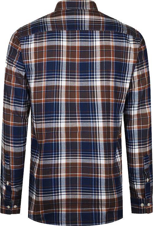 McGregor Shirt Checks Beige Blue Product / Achterkant