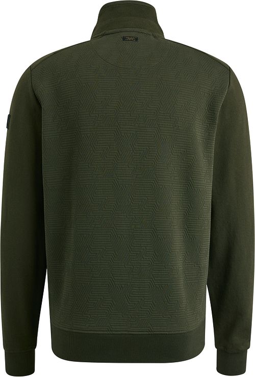 PME Legend Cardigan Jacquard Interlock Olive Green Product