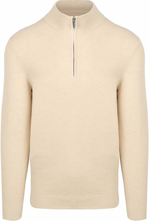 Profuomo Half Zip Pullover Structure Beige Product