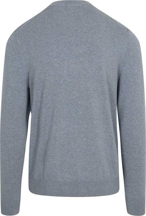 Profuomo Pullover Luxury Basic Blue Product / Achterkant