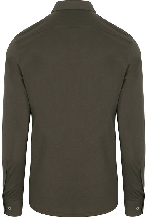 R2 Camicia Polo Shirt Jersey Dark Green Product / Achterkant