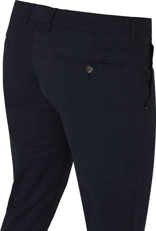 Suitable Chino Pico Print Navy Blauw Product / Detail