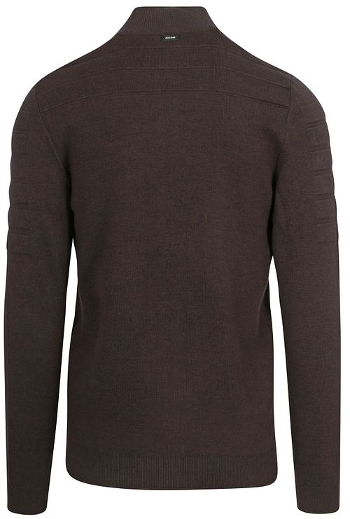 Vanguard Cardigan Bonded Mouline Brown Product / Achterkant