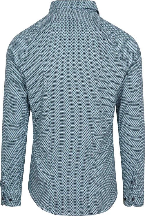 Desoto Shirt Print Floral Blue Green Product / Achterkant