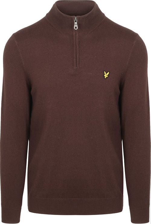 Lyle & Scott Half Zip Pullover Merino Wool Espresso Product