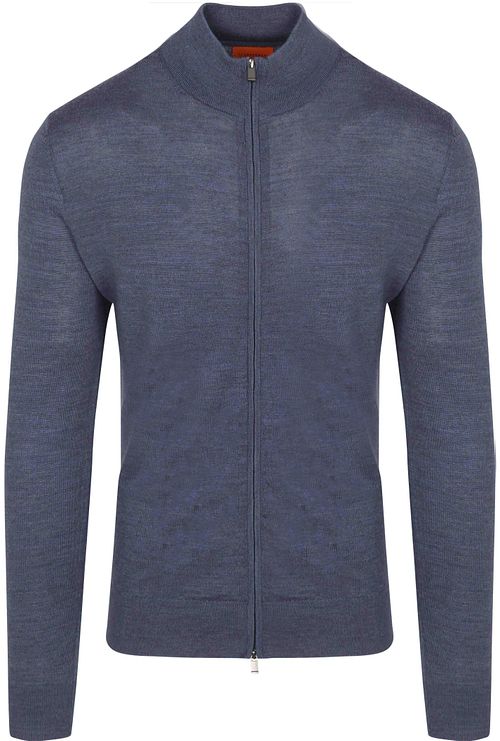 Suitable Cardigan Laine Merino Bleu Denim Product