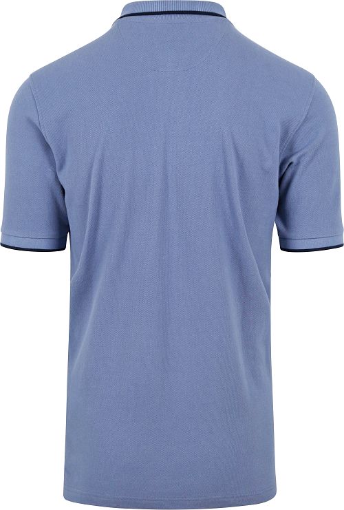 Suitable Respect Polo Shirt Tip Ferry Blue Product / Achterkant