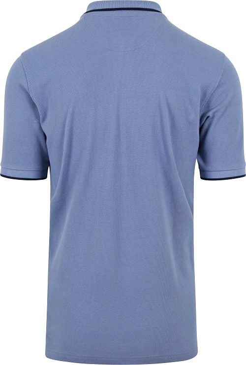 Suitable Respect Polo Tip Ferry Blauw Product / Achterkant