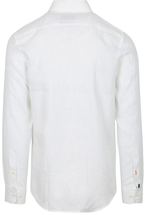 Suitable Shirt Linen White Product / Achterkant