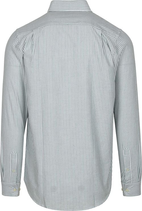 Steppin' Out Shirt Oxford Stripes Light Green Product / Achterkant