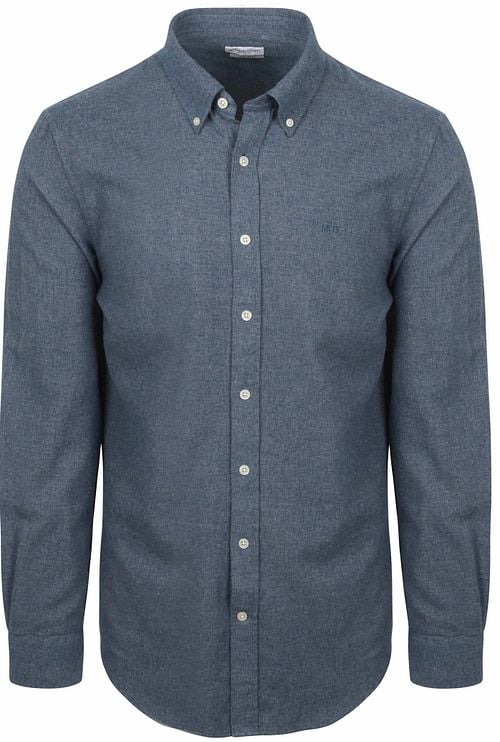 McGregor Overhemd Flanel Melange Blauw