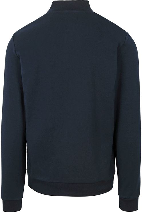 No Excess Cardigan Zipper Jacquard Navy Product / Achterkant