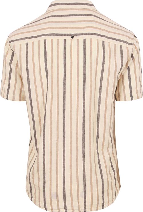 No Excess Short Sleeve Chemise De Lin Ecru Product / Achterkant