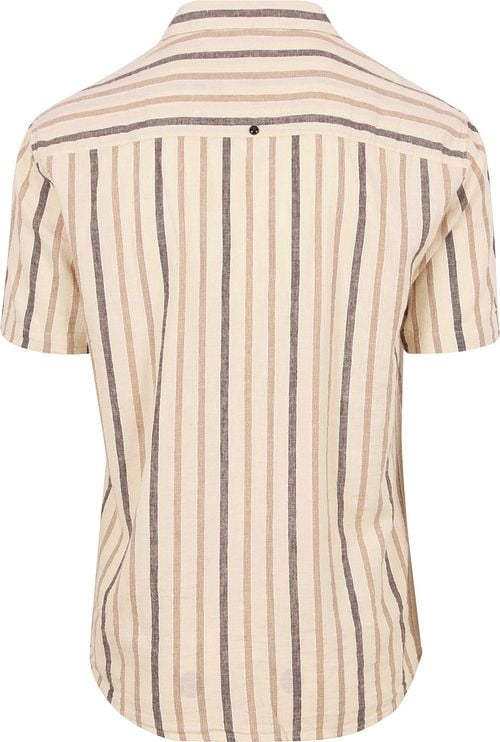 No Excess Short Sleeve Shirt Linen Ecru Product / Achterkant