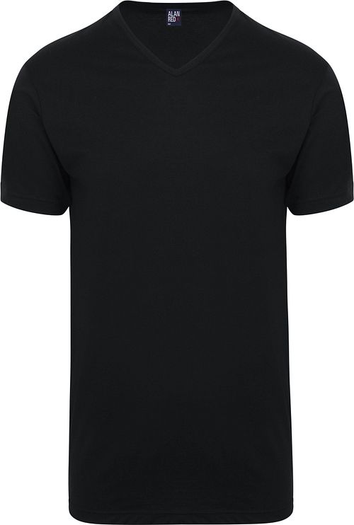 Alan Red Vermont V-Ausschnitt T-Shirt Black 2er-Pack Product