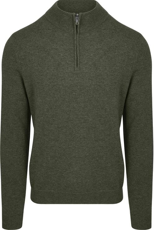 Steppin' Out Half Zip Pullover Merino Wool Olive Green Product
