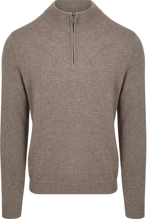 Steppin' Out Half Zip Pullover Merino Wool Taupe Product
