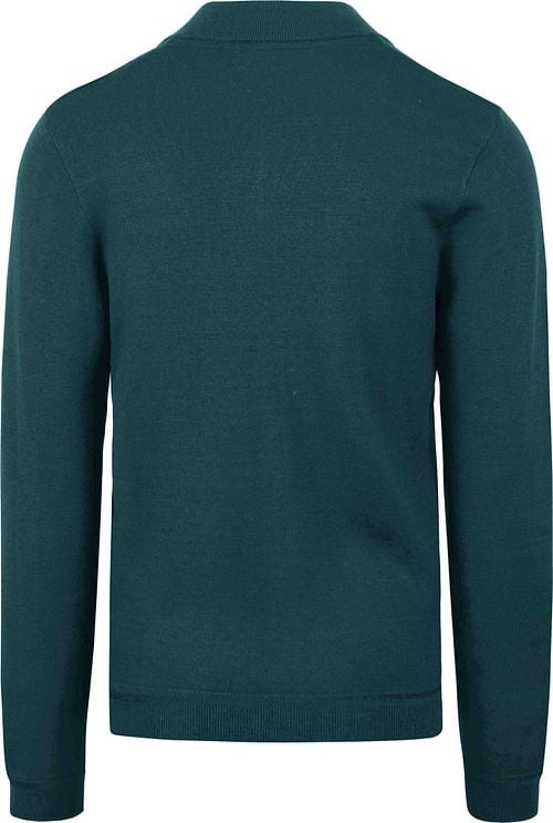 Blue Industry Cardigan Chest Pocket Dark Green Product / Achterkant