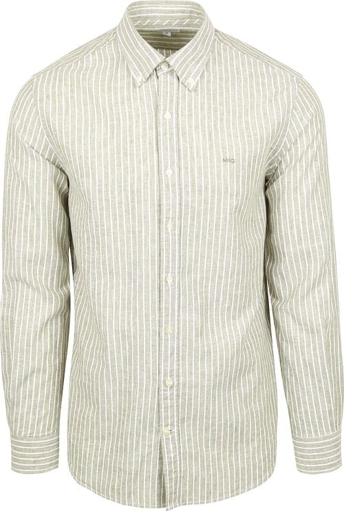 McGregor Shirt Linen Blend Stripes Green Product