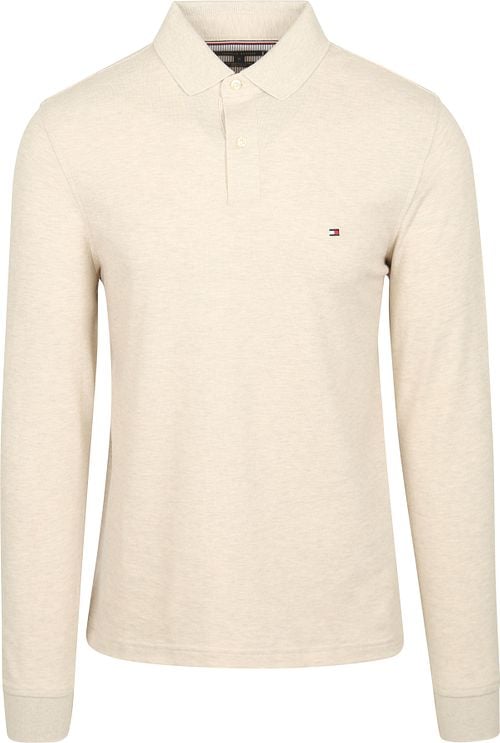 Tommy Hilfiger Polo Longsleeve Melange Ecru Product
