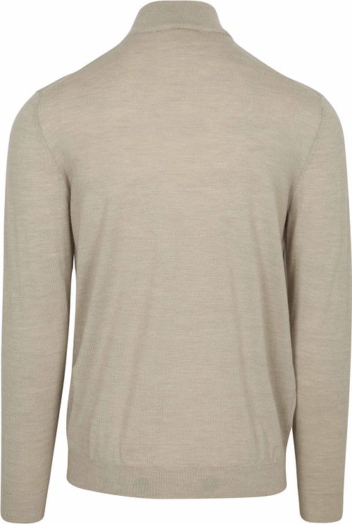 Profuomo Cardigan Merino Wool Beige Product / Achterkant