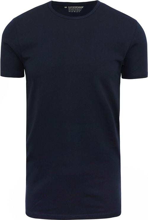 Garage Stretch Basic T-Shirt Navy Rundhals Product