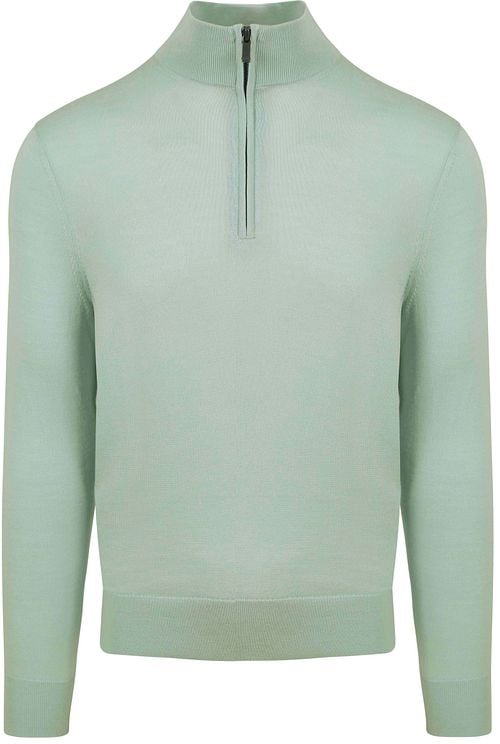 Suitable Merino Half Zip Sweater Green Product