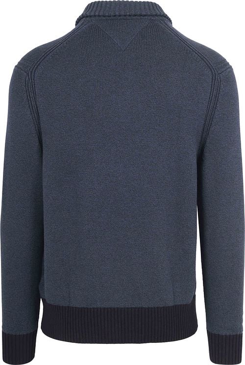 Tommy Hilfiger Cardigan Mouliné Navy Product / Achterkant