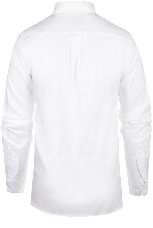 Steppin' Out Extra Long Sleeves Overhemd Twill Wit Product / Achterkant