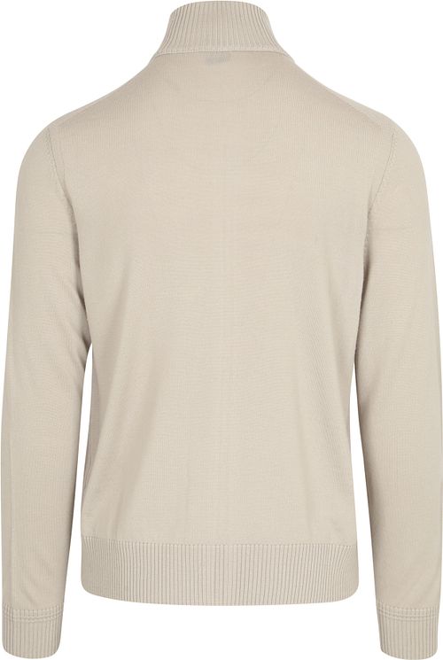 BOSS Avac Cardigan Wool Blend Greige Product / Achterkant
