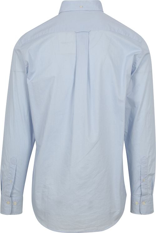Gant Casual Overhemd Poplin Lichtblauw Product / Achterkant