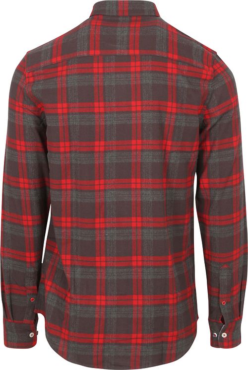 NZA Shirt Leon Flanel Anthracite Product / Achterkant