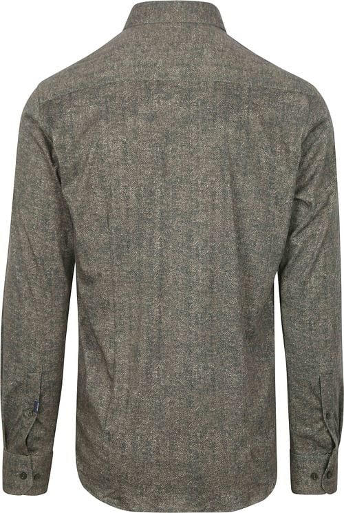 State Of Art Overhemd Jersey Herringbone Groen Product / Achterkant