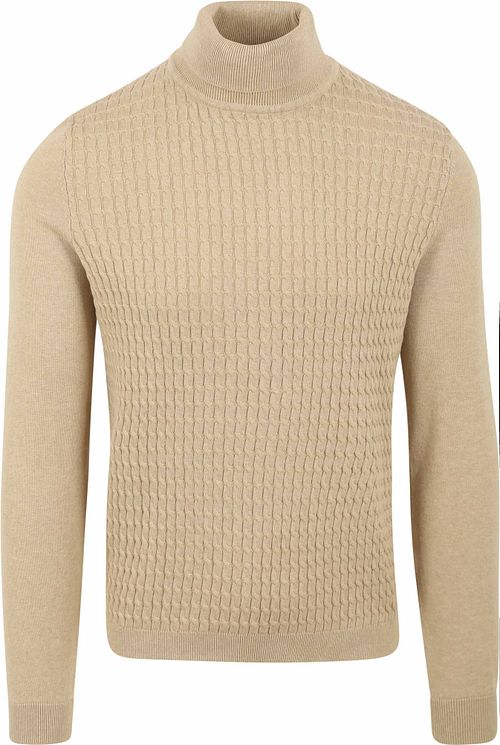 Suitable Pull Col Roulé Cable Beige Product