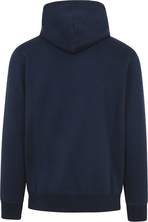 Champion Hoodie College Logo Dunkelblau Product / Achterkant