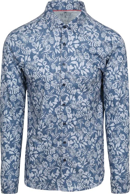 DESOTO Hemd Denim Blumen Blau Product