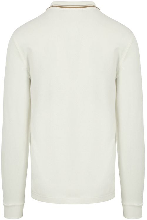 Fred Perry Langarm-Poloshirt Off White U83 Product / Achterkant