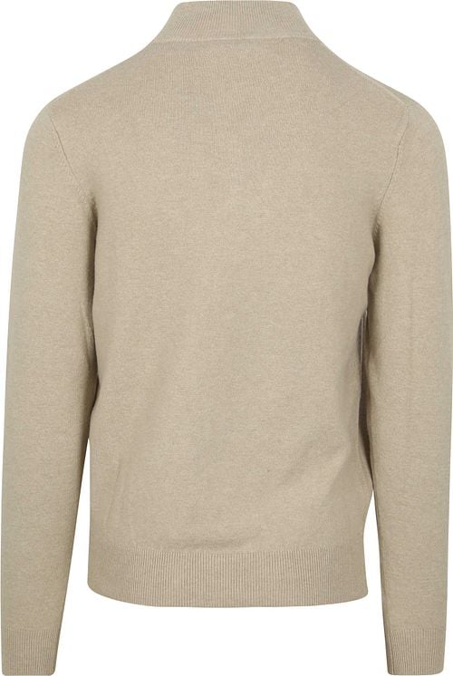 NZA Half Zip Trui Christopher Melange Sand Product / Achterkant