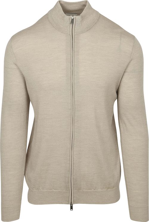 Profuomo Cardigan Merino Wool Beige Product