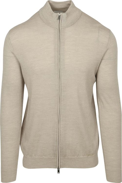 Profuomo Vest Merinowol Beige Product