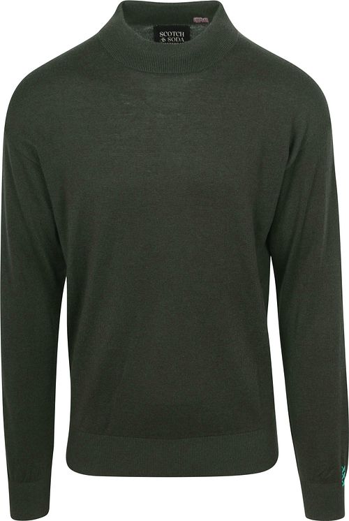 Scotch and Soda Essential Wool Blend Pullover Dark Green Product