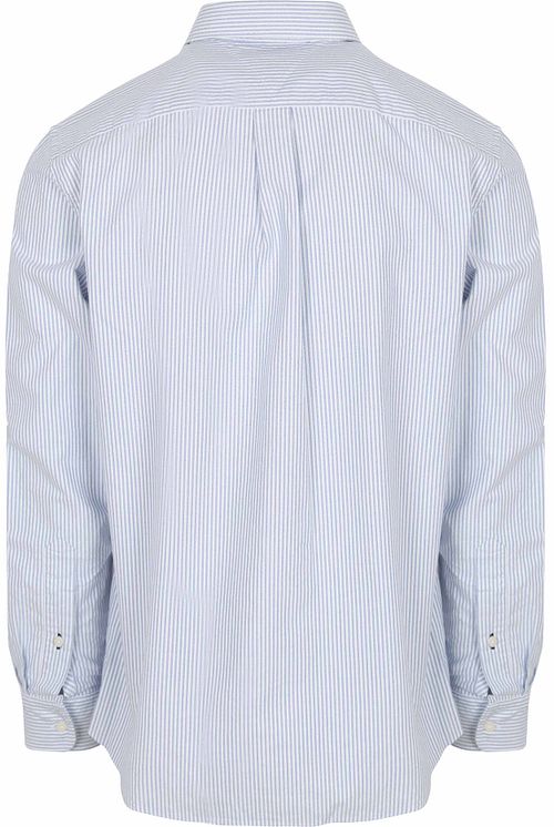 Tommy Hilfiger Oxford Hemd Streifen Hellblau Product / Achterkant
