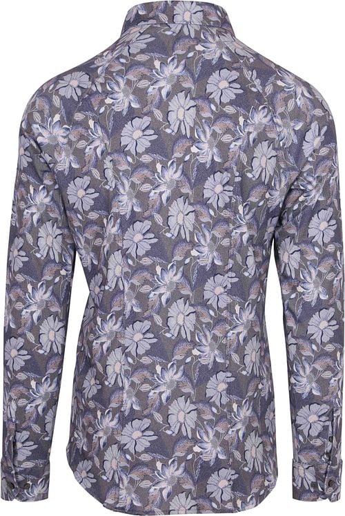Desoto Chemise Timeless Elegance Impression Fleurs Bleu Product / Achterkant