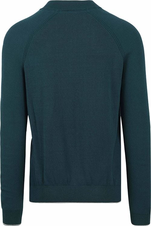 Blue Industry Half Zip Trui Donkergroen Product / Achterkant