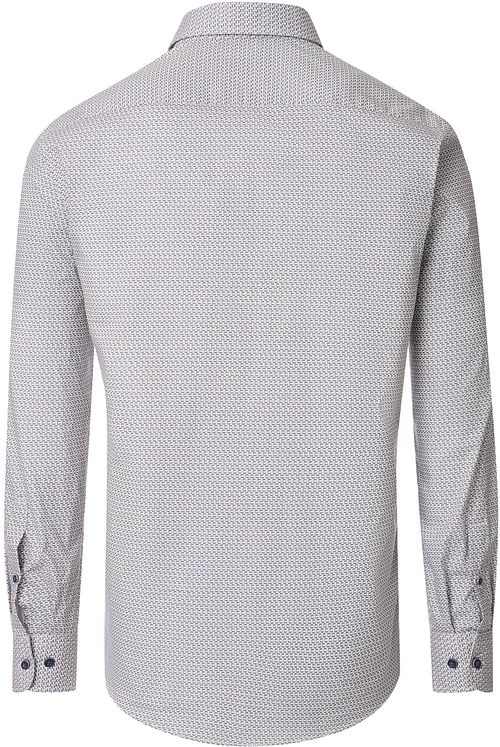 Casa Moda Chemise Impression Squared Circle Bleu Product / Achterkant