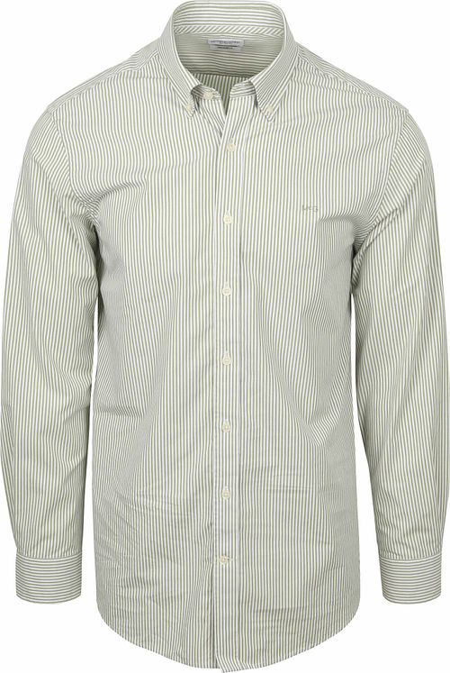 McGregor Shirt Poplin Stripes Green